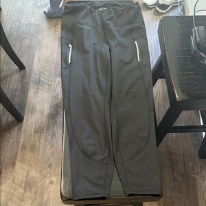 Women's Black Zippered Leggings